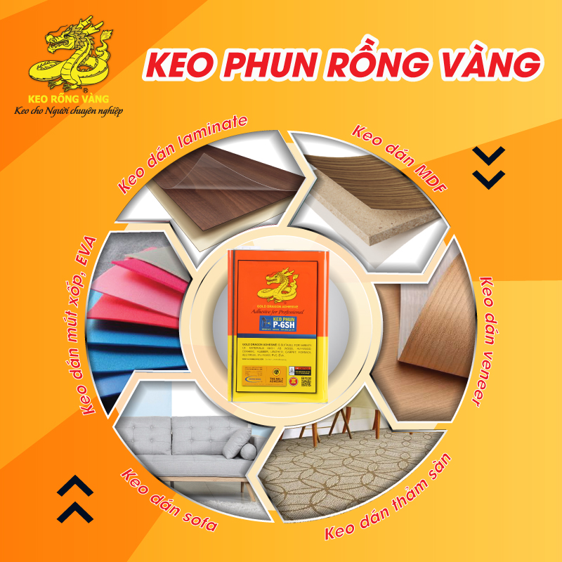 Keo phun chuyên dụng dùng trong thi công đồ nội thất